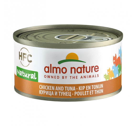 Almo Nature Natural Κονσέρβα Φιλετάκια Κοτόπουλο & Τόνος 70gr Almo Nature Natural Κονσέρβα Φιλετάκια Κοτόπουλο & Τόνος 70gr