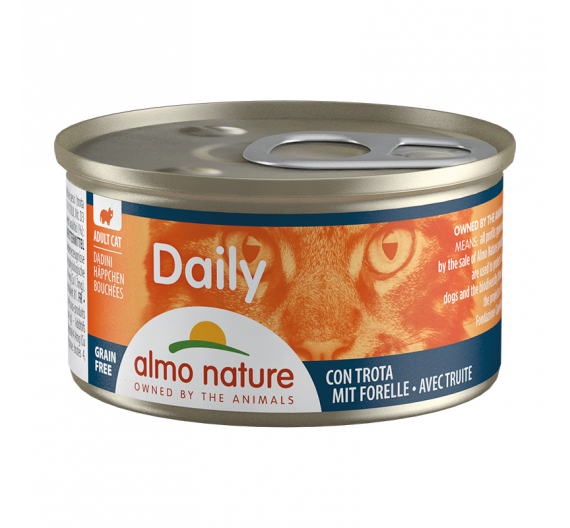 Almo Nature Daily Κονσέρβα Κομματάκια Πέστροφα 85gr Almo Nature Daily Κονσέρβα Κομματάκια Πέστροφα 85gr