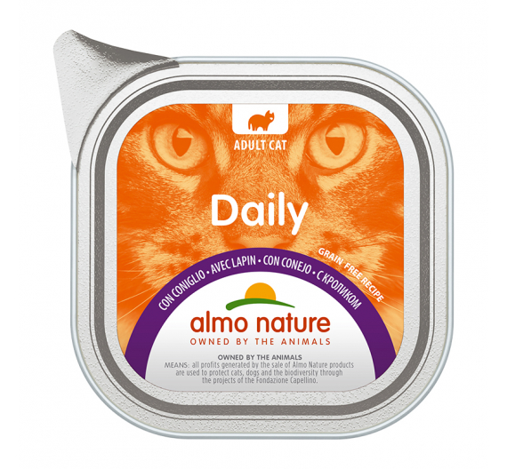 Almo Nature Daily Κονσέρβα Πατέ Κουνέλι 100gr Almo Nature Daily Κονσέρβα Πατέ Κουνέλι 100gr