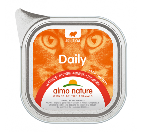 Almo Nature Daily Κονσέρβα Πατέ Μοσχάρι 100gr Almo Nature Daily Κονσέρβα Πατέ Μοσχάρι 100gr