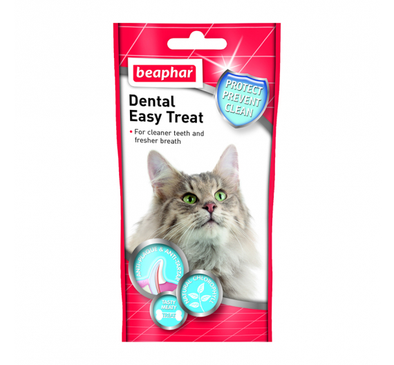 Beaphar Dental Easy Treat Cat Οδοντικό Γεμιστό Snack με Χλωροφύλλη 35gr