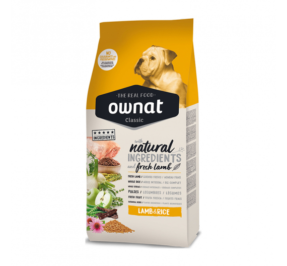 Ownat Classic Dog Lamb & Rice 20kg