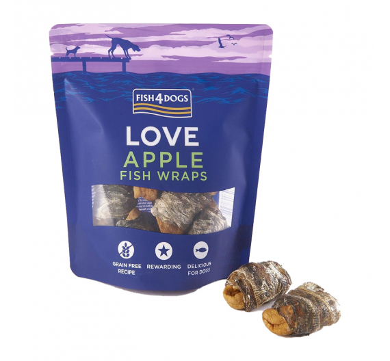 Fish4Dogs Love Apple Sea Wraps 90gr