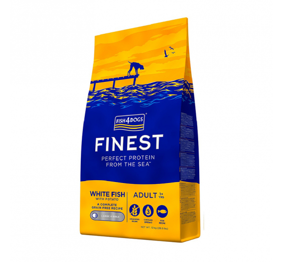 Fish4dogs Ocean White Fish Adult Large 1.5kg