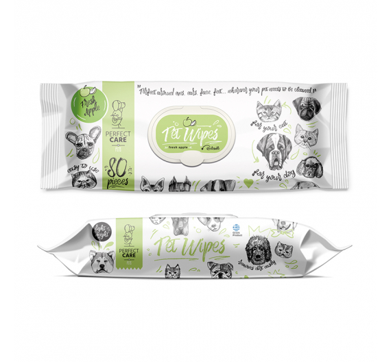Perfect Care Μαντηλάκια Καθαρισμού Fresh Apple 80τμχ Perfect Care Μαντηλάκια Καθαρισμού Fresh Apple 80τμχ
