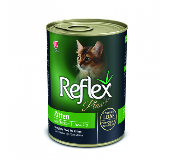 Reflex Plus Kitten Κομματάκια Κοτόπουλο σε Πατέ 400gr Reflex Plus Kitten Κομματάκια Κοτόπουλο σε Πατέ 400gr
