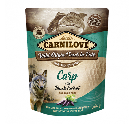 Carnilove DogPouch Carp with Black Carrot 300gr