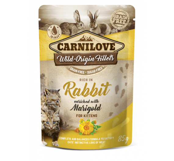 Carnilove Cat Φακελάκι Rabbit enriched with Marigold 85gr