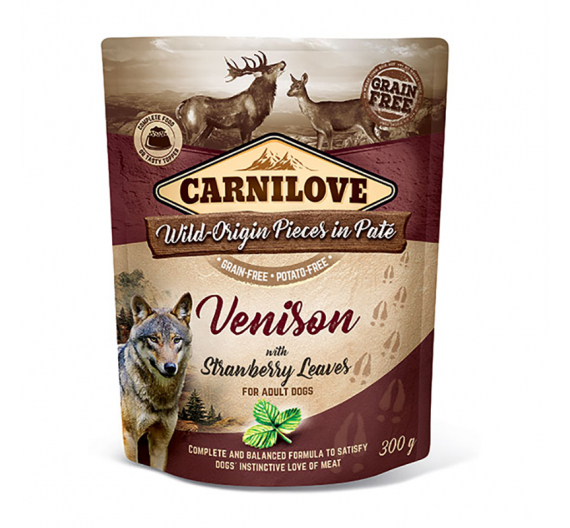 Carnilove Dog Φακελάκι Venison with Strawberries 300gr