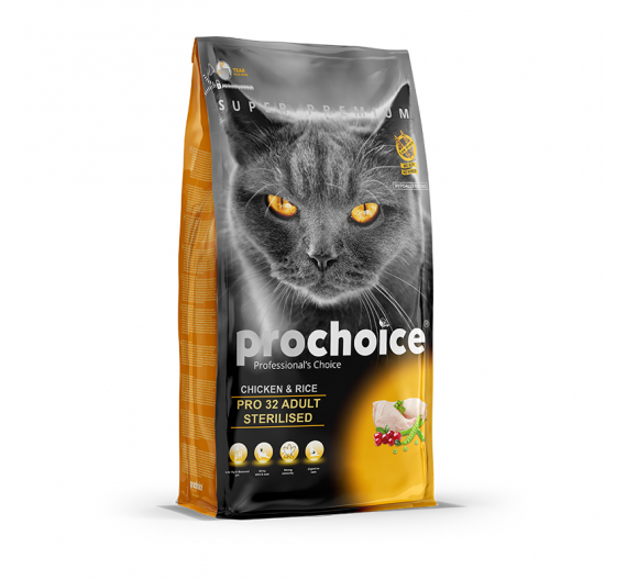 ProChoice Pro 32 Adult  Ξηρά Τροφή με Κοτοπουλο & Ρύζι 15kg