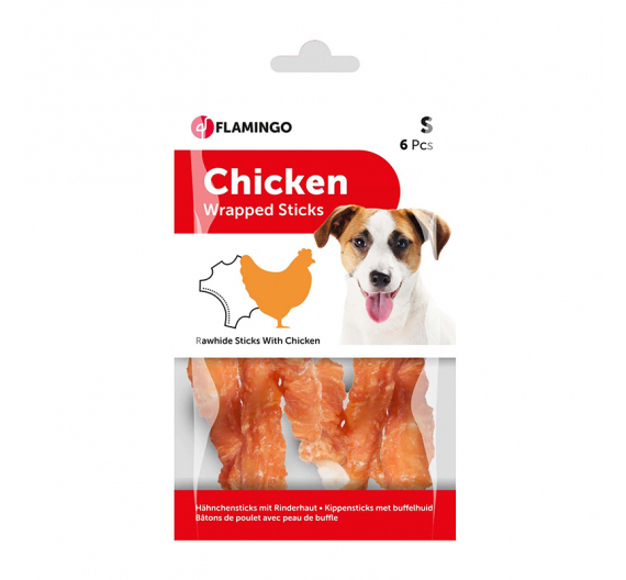 Flamingo Chicken Wrapped Sticks 12εκ. 6τμχ 70gr