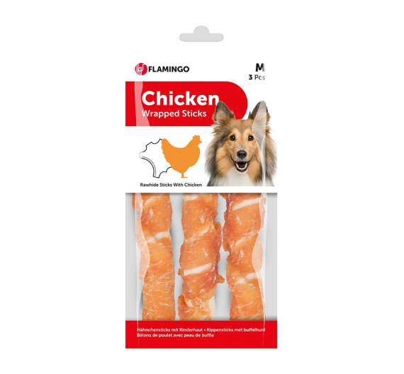 Flamingo Chicken Wrapped Sticks 17εκ. 3τμχ