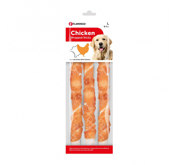 Flamingo Chicken Wrapped Sticks 28εκ. 3τμχ