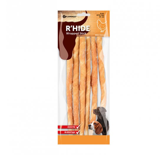 Flamingo Rawhide Chicken Wrapped Sticks 25εκ. 6τμχ 130gr