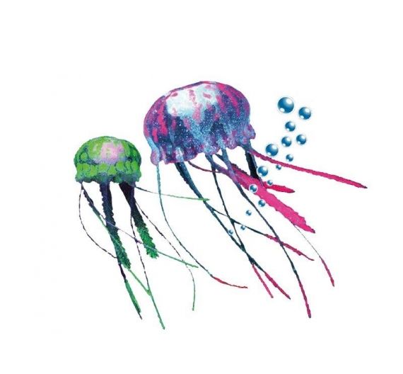 Fantasy Aqua Decor Jellyfish Green/Red Fantasy Aqua Decor Jellyfish Green/Red