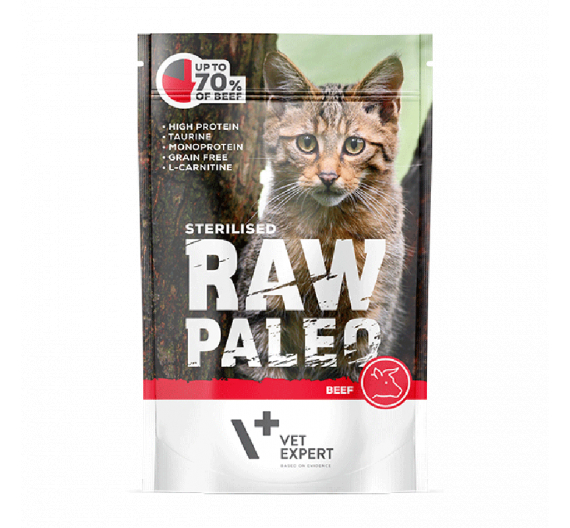 Vet Expert Vet Expert Raw Paleo Sterilised Beef 100 gr