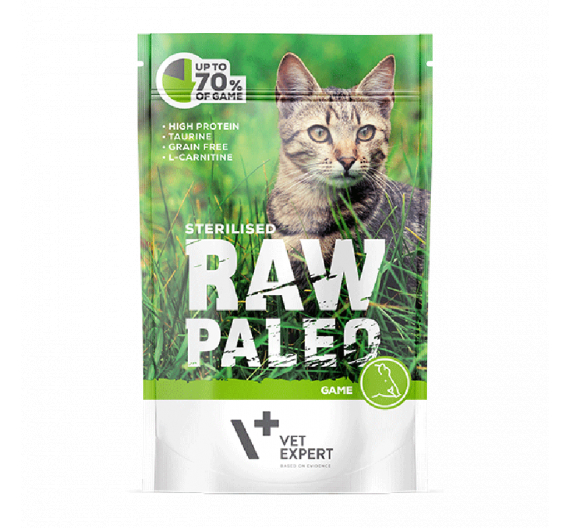 Vet Expert Vet Expert Raw Paleo Sterilised Game 100 gr