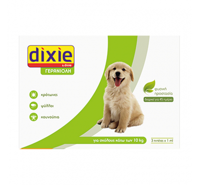 Quimunsa Dixie Γερανιόλη Πιπέτες Σκύλου έως 10kg 3x1ml