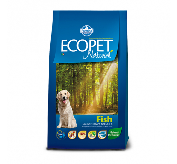 Ecopet Natural Fish Adult Medium 12kg