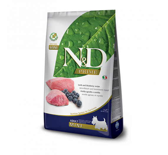 N&D Prime Grain Free Adult Mini Lamb & Blueberry 2.5kg