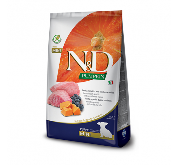 N&D Pumpkin Grain Free Lamb & Blueberry Puppy Mini 2.5kg