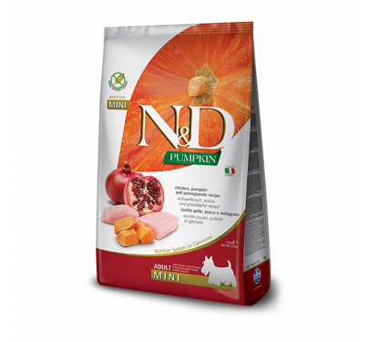 N&D Pumpkin Grain Free Chicken & Pomegranate Adult Mini 7kg