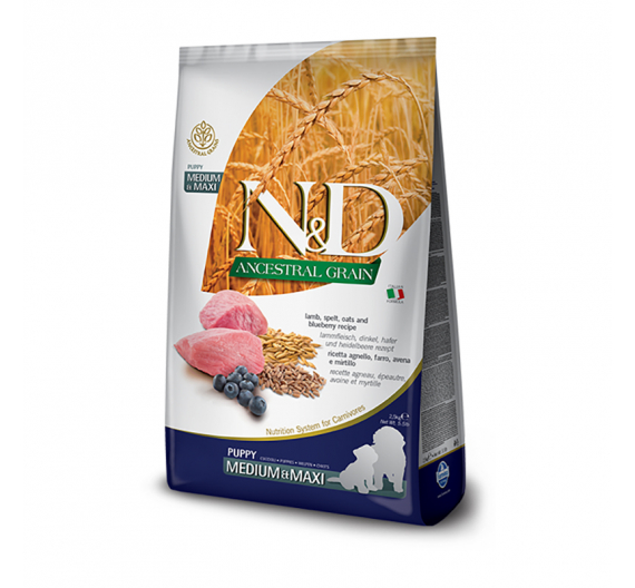 N&D Low Grain Lamb & Blueberry Puppy Med/Maxi 2.5kg