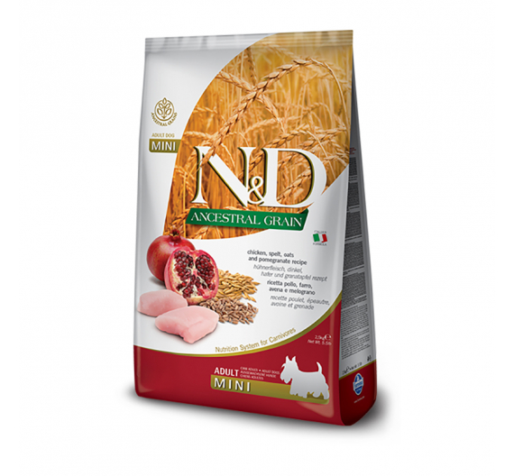 N&D Low Grain Chicken & Pomegranate Adult Mini 2.5kg