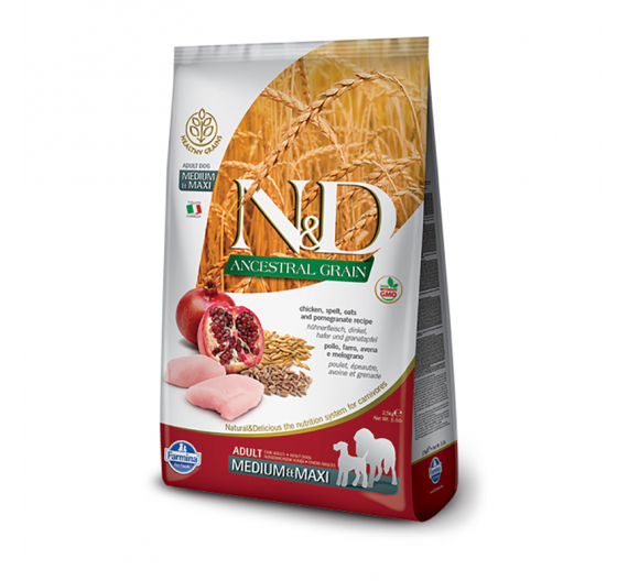 N&D Low Grain Chicken & Pomegranate Adult Med/Maxi 2.5kg