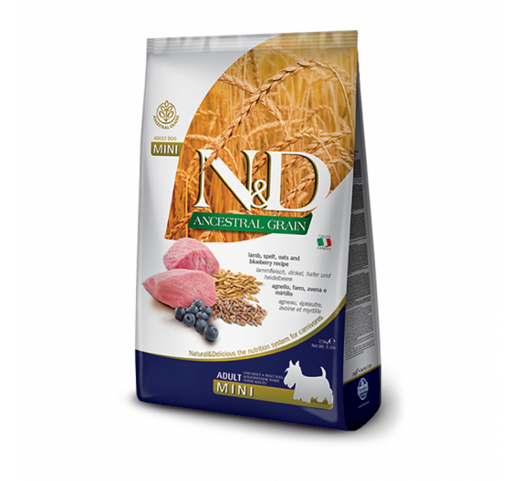 N&D Low Grain Lamb & Blueberry Adult Mini 0.8kg N&D Low Grain Lamb & Blueberry Adult Mini 0.8kg