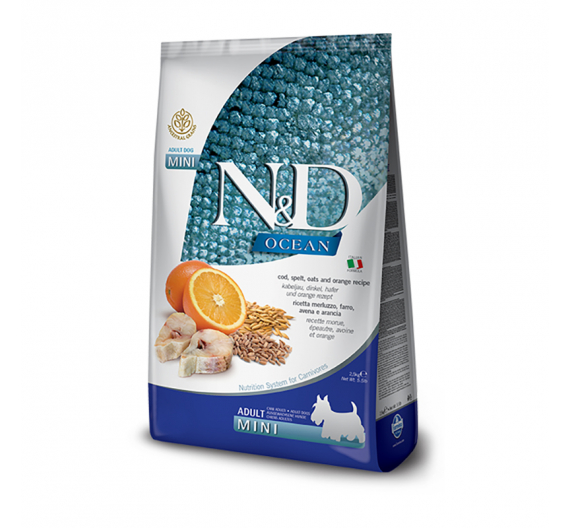 N&D Ocean Low Grain Cod & Orange Adult Mini 2.5kg