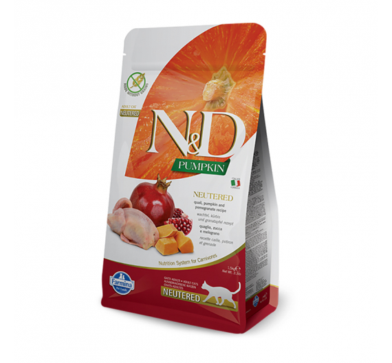 N&D Pumpkin Grain Free Quail Sterilised 1.5kg