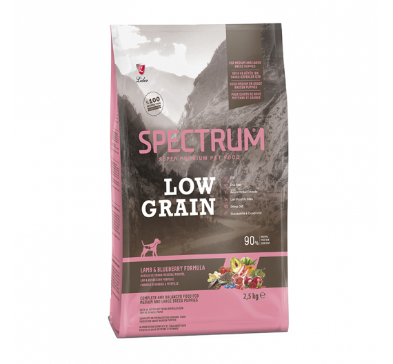 Spectrum Low Grain Medium/Large Junior Lamb & Blueberry 2.5kg