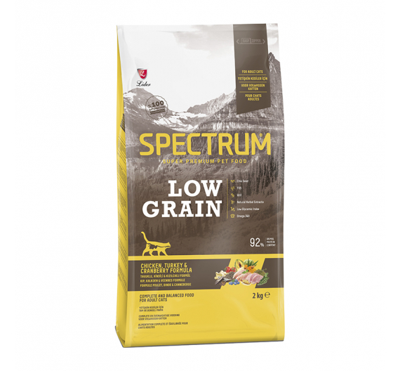 Spectrum Low Grain Adult Chicken, Turkey & Cranberry 2.5kg