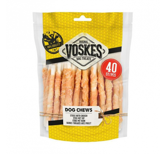 Voskes Sticks Rawhide With Chicken 40τμχ 400gr