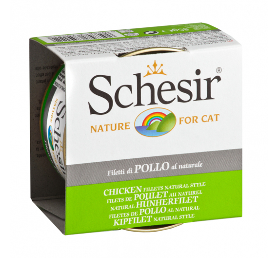 Schesir Cat Natural Φιλετάκια Kοτόπουλο 85gr