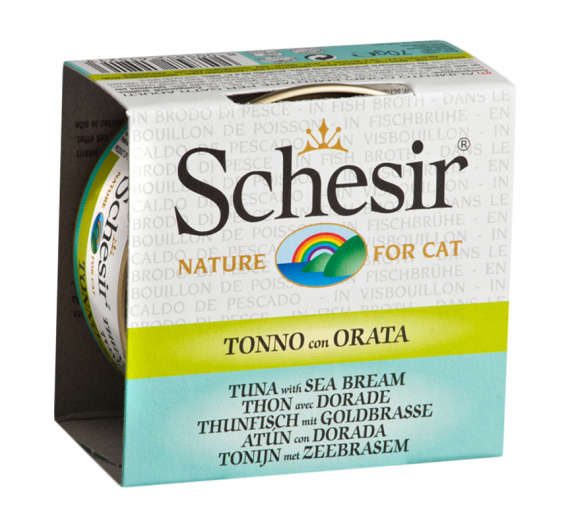 Schesir Cat Broth Τόνος με Τσιπούρα 70gr