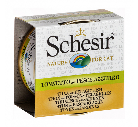 Schesir Cat Broth Τόνος με Ψάρια Ωκεανού 70gr