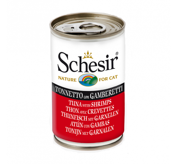 Schesir Cat Τόνος με Γαρίδες 140gr