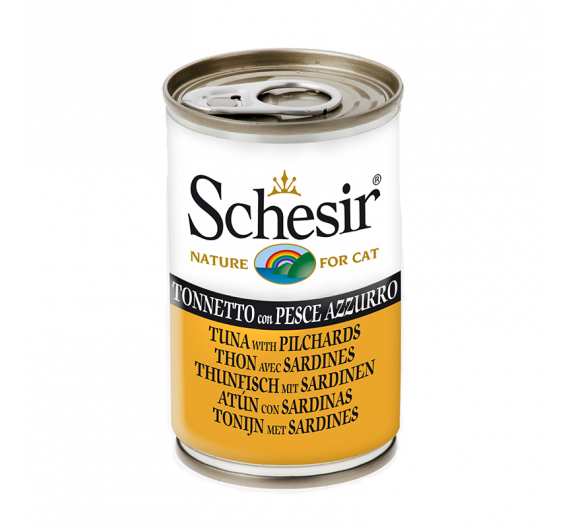 Schesir Cat Τόνος με Σαρδέλες 140gr