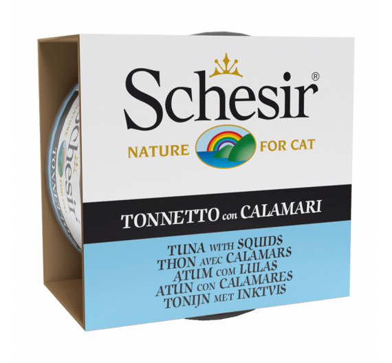 Schesir Cat Jelly Τόνος με Καλαμάρι 85gr