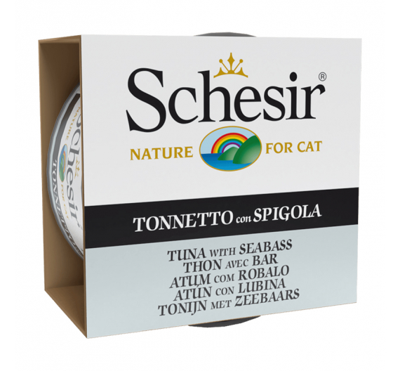 Schesir Cat Jelly Τόνος με Λαβράκι 85gr