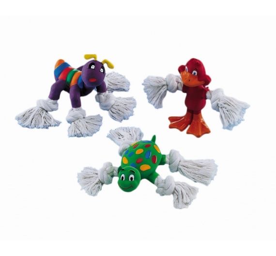 NOBBY Latex Toy, Animals w/ Rope NOBBY Latex Toy, Animals w/ Rope