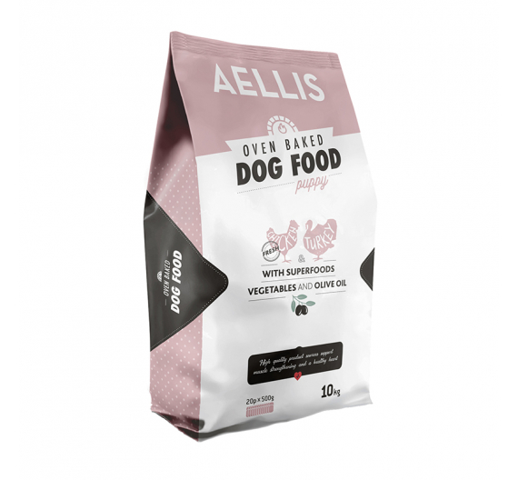 Aellis Oven Baked Chicken & Turkey Puppy 10kg Aellis Oven Baked Chicken & Turkey Puppy 10kg