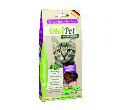 OlviPet CrispySnack Cat 80g
