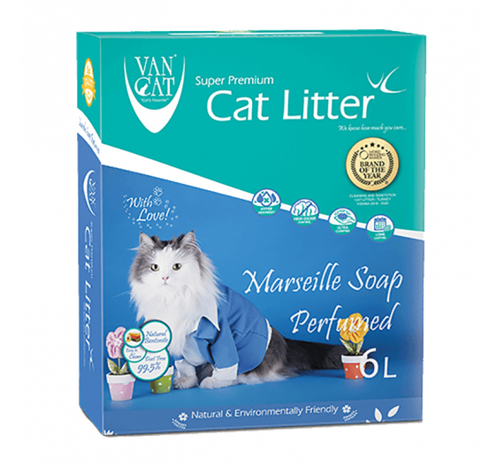 Van Cat Ψιλή Άμμος Γάτας Marseille Soap σε κουτί 5.1kg