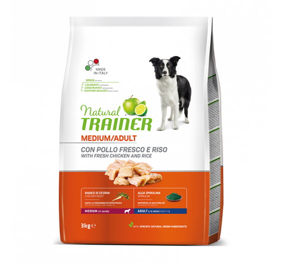 Natural Trainer Medium Adult Κοτόπουλο 12kg Natural Trainer Medium Adult Κοτόπουλο 12kg