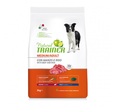 Natural Trainer Medium Adult Βοδινό 12kg