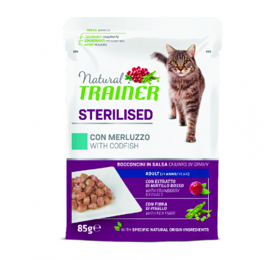 Natural Trainer Sterilized Μπακαλιάρος 85gr