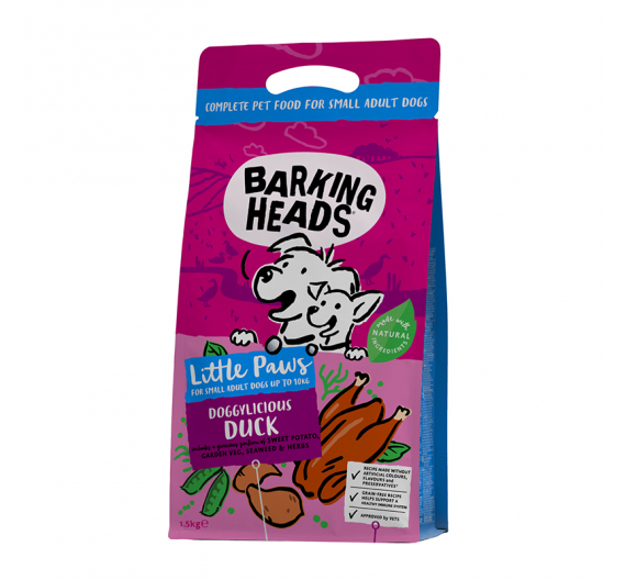 Barking Heads Tiny Paws Quackers - Duck & Trout 4kg